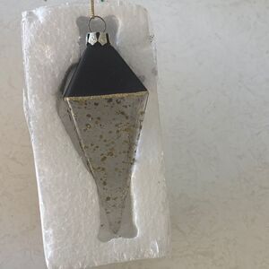 Macy’s Holiday Lane brand new Elegant Black and Gold Holiday Ornament